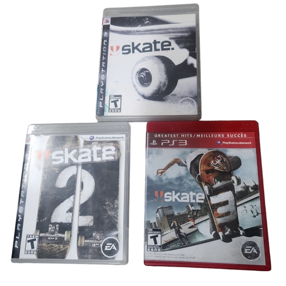 Skate Set PS3 Skate, Skate 2 and Skate 3 Tested